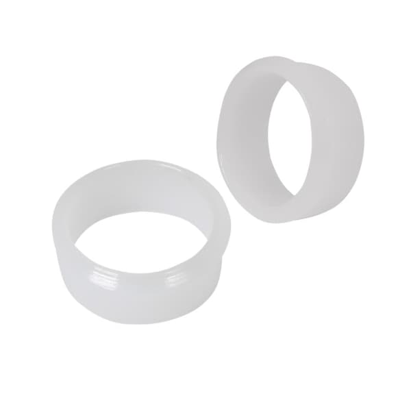 1/4 O.D. Sleeve For Compression Pipe Fittings; White Delrin